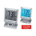 Touch Screen Jumbo LCD Radio-Controlled Alarm Clock w/ Thermometer